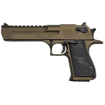 Magnum Research Desert Eagle Mark XIX Pistol 50 Action Express 6" Barrel, 7-Round Burnt Bronze Rubber Grip Black