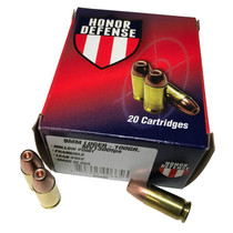 Honor Defense 9mm Luger Ammo 100GR LF Frangible HP 1250fps 20 Rounds