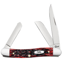 Case Crimson Peach Seed Jigged Bone Medium Stockman