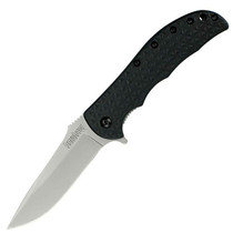 Kershaw Volt Ii Liner Lock Knife Gray Handle Black Blade