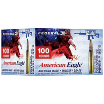 Federal American Eagle 5.56x45mm NATO 55GR FMJ Boat Tail 100 Rounds