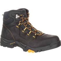 Georgia Boot Men's Black and Yellow Amplitude Waterproof Work Boots GB00217