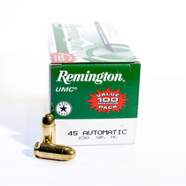 Remington UMC Value Pack .45 ACP Ammunition 230 Grain FMJ 100 Rounds