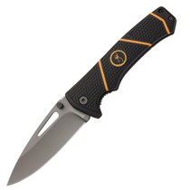 Browning Long Haul Large Folding 3.375" Clip Point 7Cr Stainless Steel Polymer Handle Black/Yellow