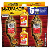 Wildlife Research WRC DEER LURE GOLDEN SCRAPE/ SCRAPE DRIPPER DOUBLE COMBO