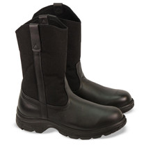 Thorogood Mens Soft Streets 10" Safety Toe Wellington Black Boots 804-6111