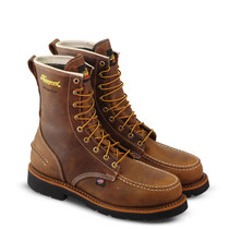 Thorogood Mens 1957 WP ST 8" Crazyhorse MOC Toe MW90 Brown Boots 804-3898
