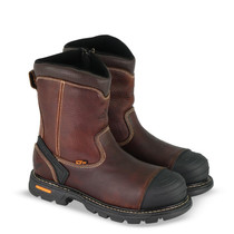 Thorogood Mens Gen Flex2 8" Brown CS Toe SZ Wellington Boots 804-4440