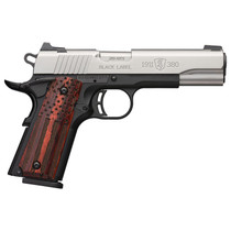 Browning 1911-380 Black Label Pro .380 ACP 4.25" Barrel American Flag Grips Satin/Black 8rd