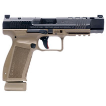 Canik TP9SFx Mete 9mm 5.2" Barrel 3-Dot Sights Black/FDE 20rd