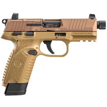 FN 502 Tactical .22 LR 4.6" TB MTS Suppressor Sights FDE 15rd