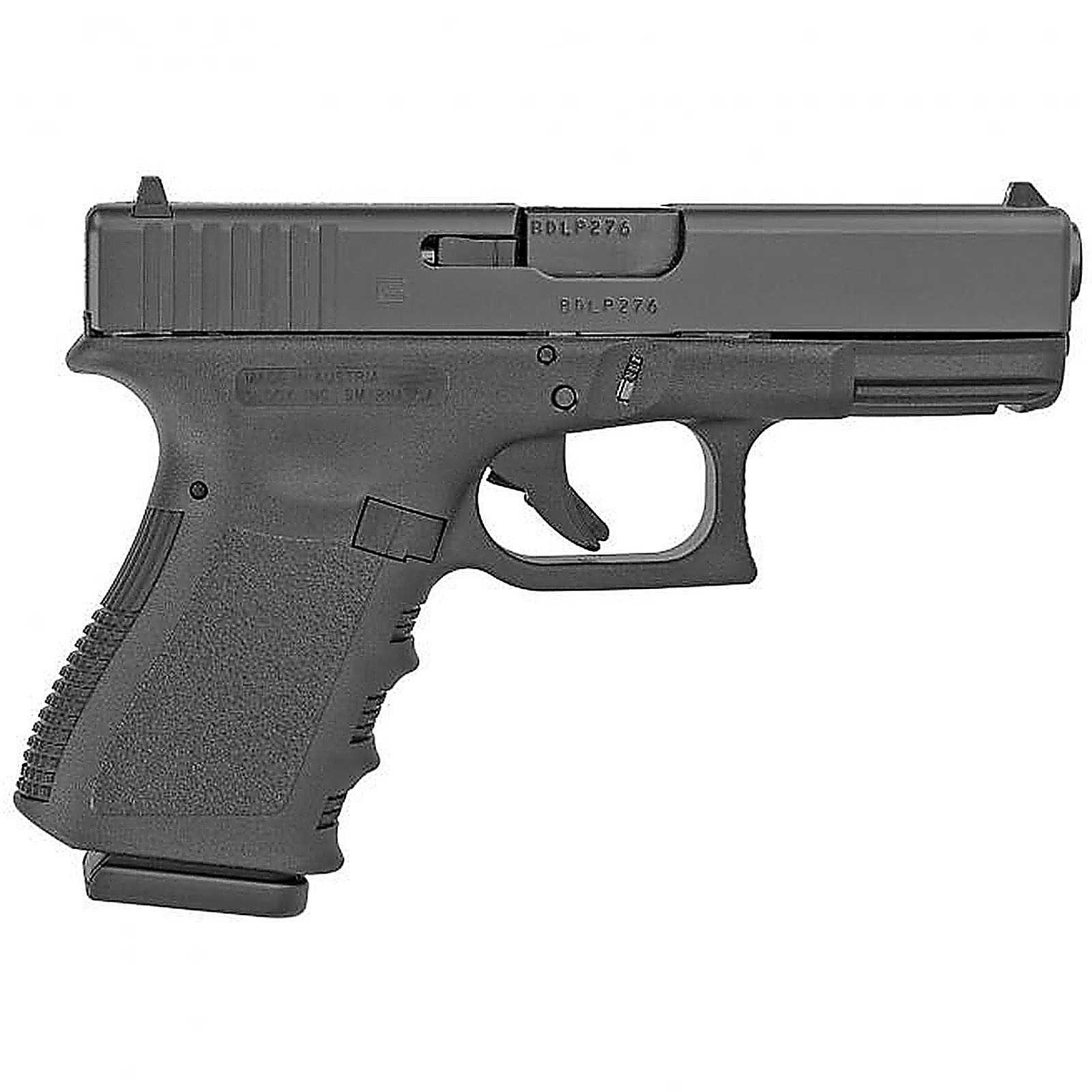 GLOCK 19 GEN 3 BLACK 9MM 4-INCH 15RD FIXED SIGHTS - Fin Feather 