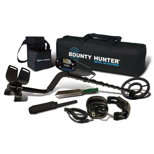 First Texas Bounty Hunter Sharp Shooter II Metal Detector Kit - Black