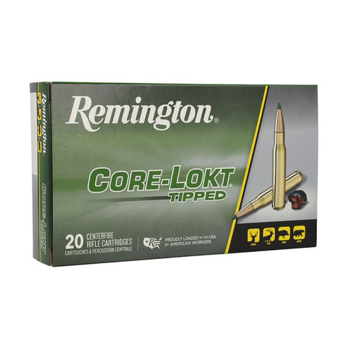 Remington Core-Lokt Tipped Ammunition 270 Winchester 130 Grain Polymer Tip 20 Rounds
