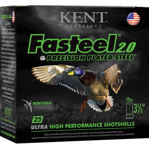 KENT FASTEEL K1235FS40-BB: Kent Fasteel 12 Gauge 3-1/2" 1-3/8 oz. BB Shotgun Shells 25 Rounds