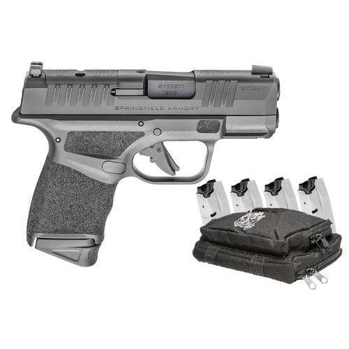 Springfield Armory Hellcat 9mm Black Micro Compact Optic-Ready Pistol with 5 Magazines and Range Bag