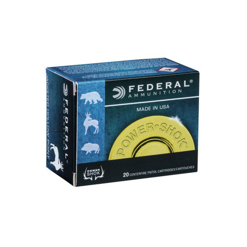 Federal Power-Shok 240 Gr Jacketed Hollow Point .44 Rem Mag Ammo, 20/Box
