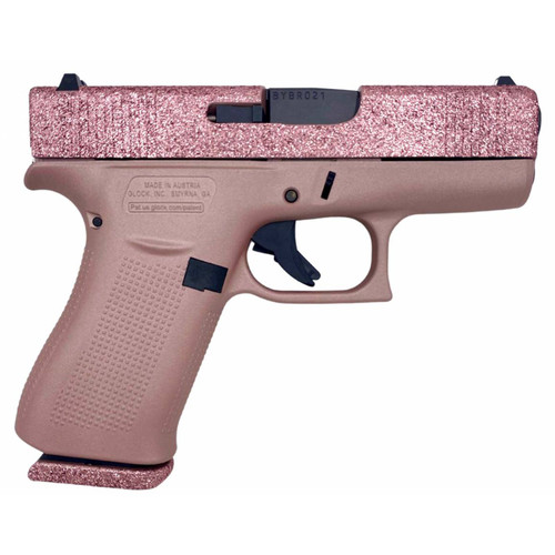 Glock 43X Rose Gold Glitter 9MM 3.4" Barrel 12-Rounds