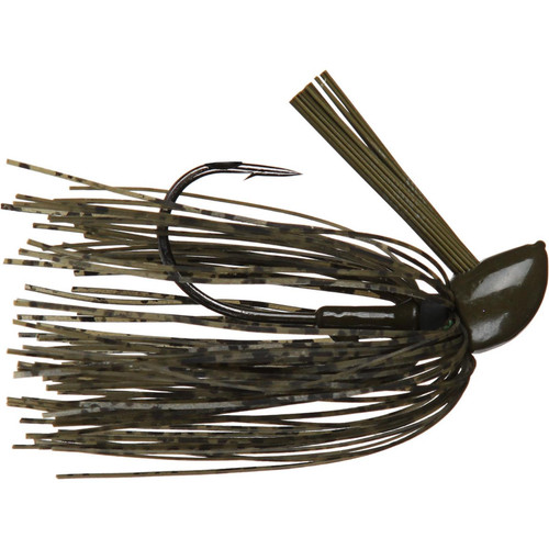 D&L Tackle Baby Advantage Casting Jigs Green Pumpkin Barbwire 5/16