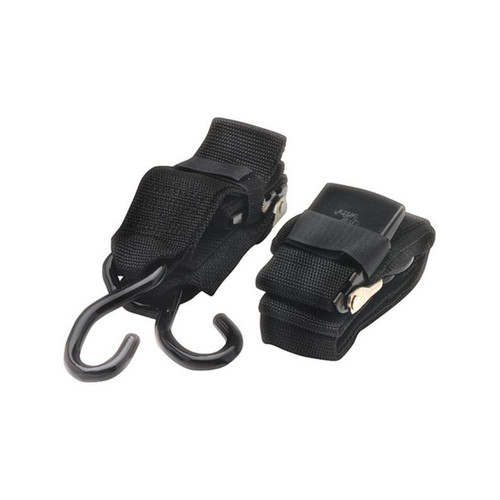 Seasense Transom Tie Down Straps, 2"x4', Pair Black