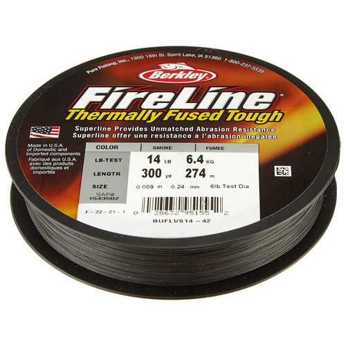 Berkley FireLine Super Line Smoke SMOKE 30/12 125