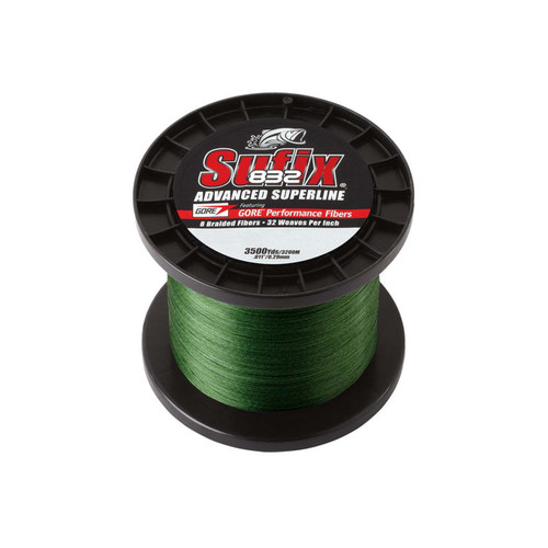 SUFIX 832 ADVANCED SUPERLINE BRAID Low-Visibility Green 15 LB