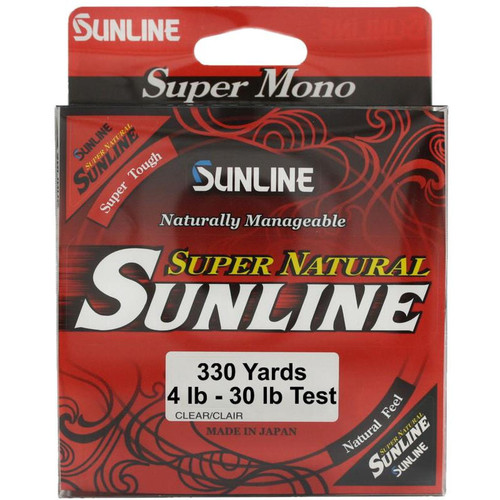 Sunline Super Natural Clear Monofilament 330 Yards Clear 25