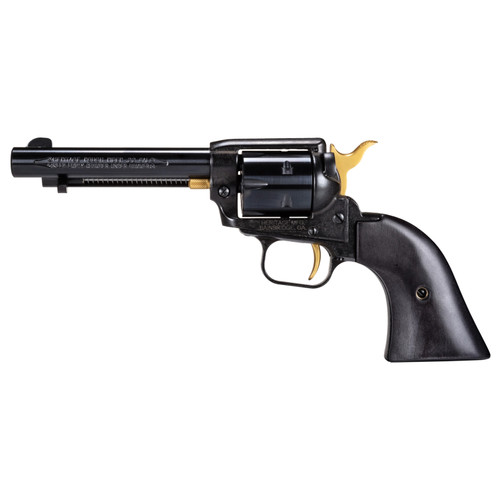 Heritage 4.75" Rough Rider Gold Accent .22 LR Black Standard 6 Rnd Cocobolo Grip