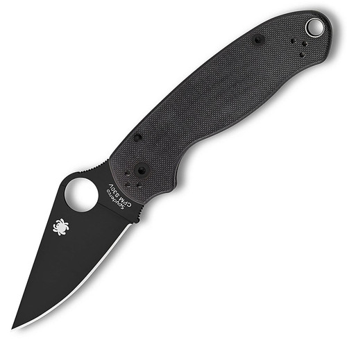 Spyderco C223GPBK ParaMilitary 3 G-10 Black/Black Blade Folding Knife