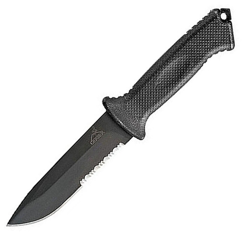 Gerber Prodigy Knife 4 3/4" Black SS Serrated knife Blade 22-01121