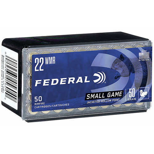 Federal 757 GameShok 22 WMR 50 GR Jacketed Hollow Point JHP 50 Box