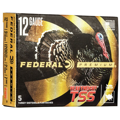 Federal PTSSX191F7 Premium Heavyweight TSS 12 Gauge 3.5 2 14 oz 7 Shot 5 Box