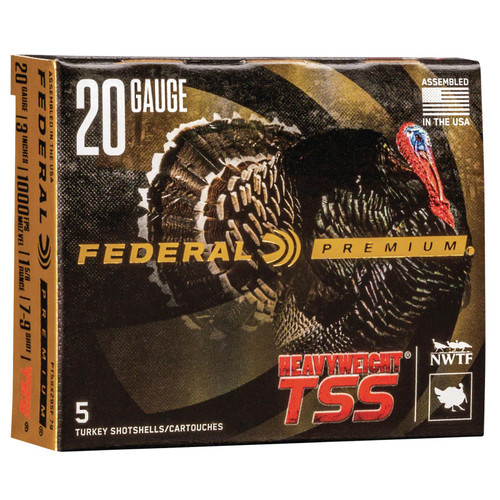 Federal PTSSX295F79 Premium Heavyweight TSS 20 Gauge 3.5 1 58 oz 79 Shot 5 Box