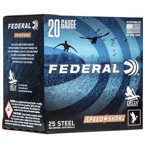 Federal WF2093 Speed-Shok Waterfowl 20 Gauge 3" 7/8 oz 3 Shot 25 Bx/ 10 Cs