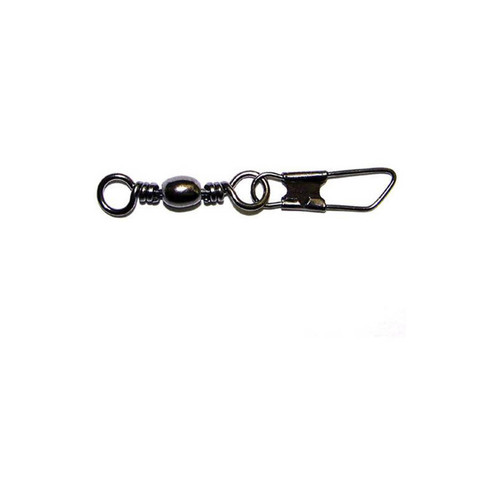 Eagle Claw Barrel Swivels Safety Snap Black