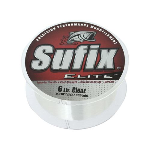 Sufix Elite Monofilament Line - 8 Pounds 3000 Yards - Clear