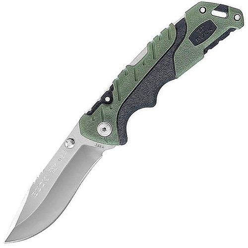 Buck Pursuit Folding Hunting Knife 3.625" SS Blade Nylon Handle 0659GRS-B