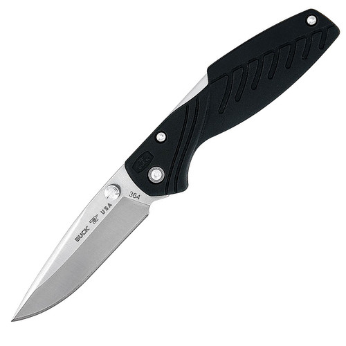 Buck Rival I Folding Knife 2.75" SS Blade Molded Nylon Handle Black 364BKA