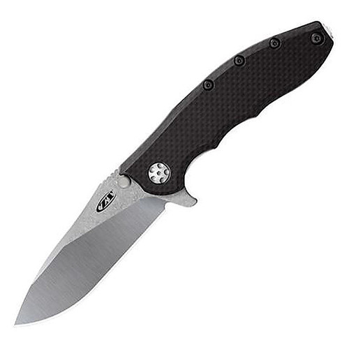 Zero Tolerance Hinderer Slicer CF FL Folding Pocket Knife 3.5" 0562CF