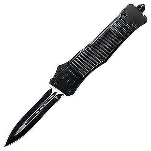 CobraTec BFS-1DAGNS 3.75" Dagger Sraight Edge Black Blade Black Handle