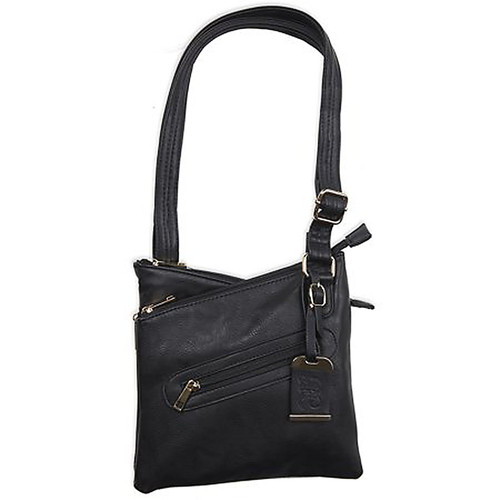 Bulldog Cross Body Concealed Carry Purse 9.5"x9.5"x1.5" AMBI BDP030