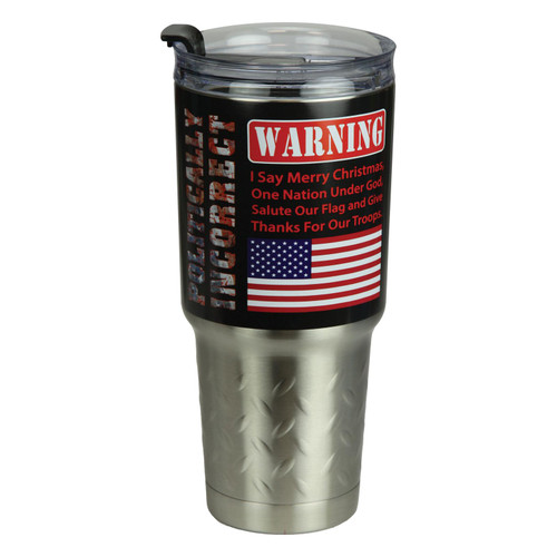 TUMBLER 32OZ STAINLESS STEEL - POLITICALLY INCORRECT