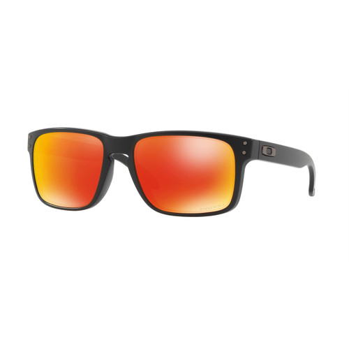 Oakley OO9102-E255 Holbrook Matte Black Prizm Ruby Sunglasses