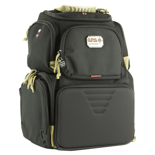 G-Outdoors Handgunner Backpack with 4 Handgun Cradle-Black/Tan