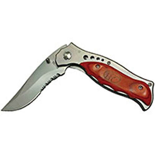 G Outdoors T.F.O Lock Blade Rosewood Handle Folding Knife, TFO-312LB