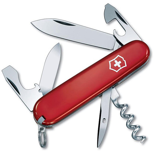 Victorinox Swiss Army Spartan Knife 12 Function SS Blade Polymer Handle Red