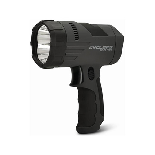 Cyclops REVO 1100 Handheld Spotlight LED Rechargeable Battery Polymer Black