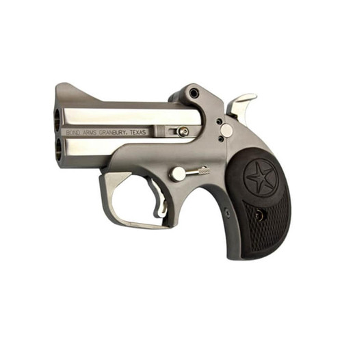 Bond Arms Rough N Rowdy Pistol 45 Colt (Long Colt) 410 Bore 3" Stainless Barrel, 2-Round Stainless Frame Rubber Grip Black