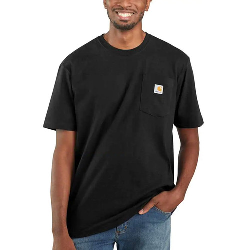 Carhartt Men's Workwear Pocket Short Sleeve T-Shirts K87-Blk K87