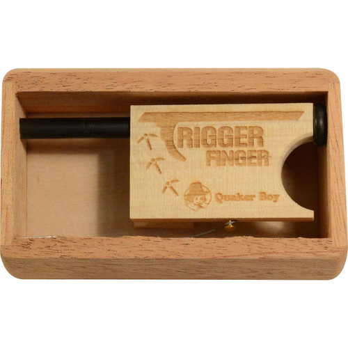 Quaker Boy Trigger Finger Push/Pull Turkey Call Fin Feather Fur